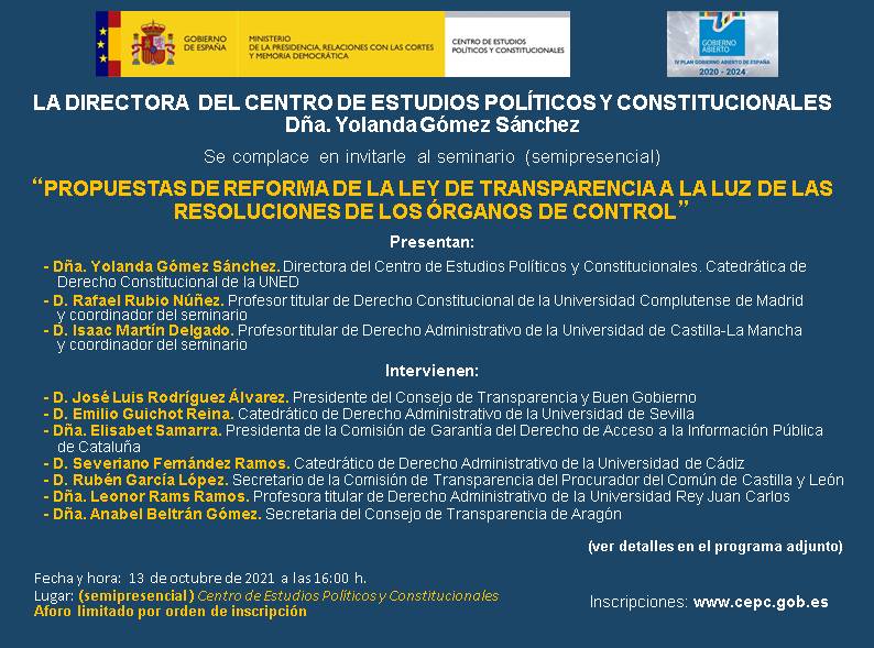 Propuestas de reforma de la ley de transparencia a la luz de las resoluciones de los órganos de control